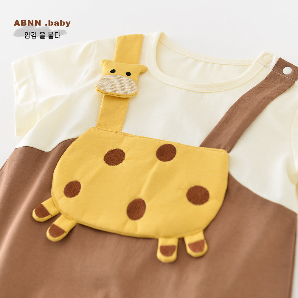 【BABY】夏新作 キリン柄オールインワンSK082209