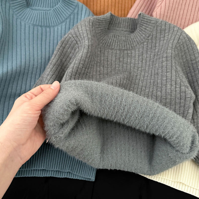 【BABY&KID】冬新作あったか無地ニットセーターSK103014