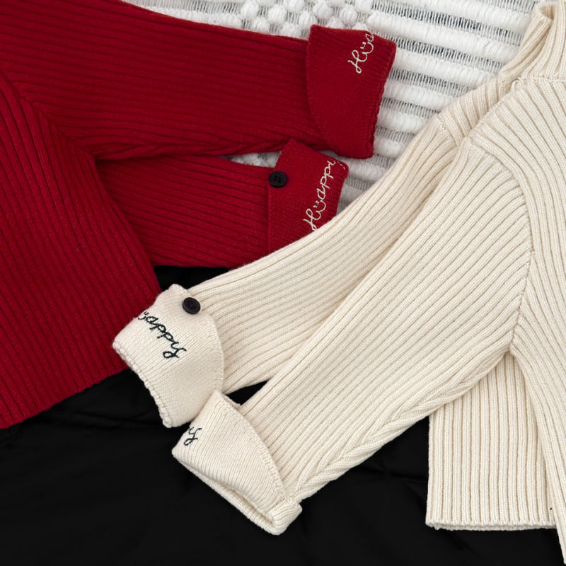 【BABY&KID】冬新作刺繍入りハイネックニットSK103015