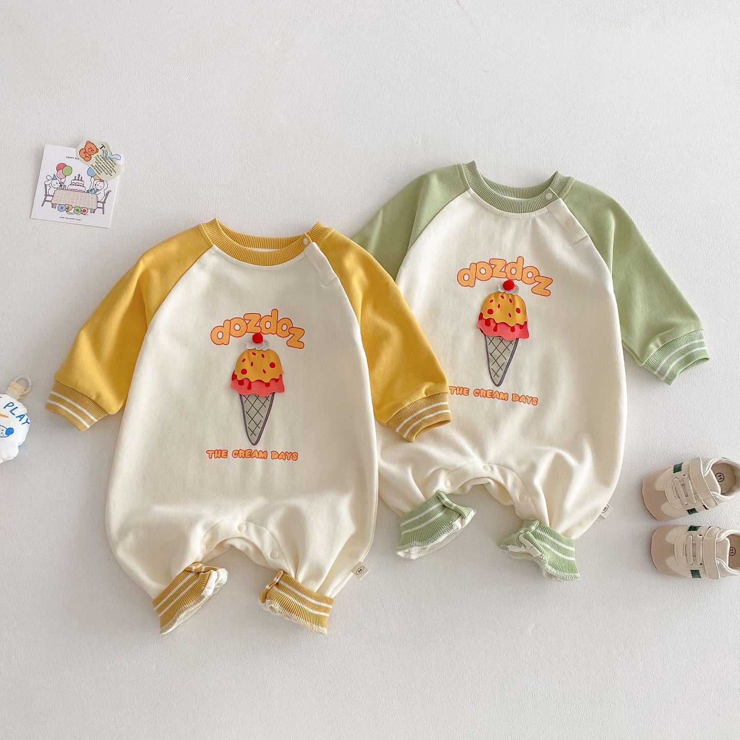 【BABY】dozdozカラーバリロンパースSK062401