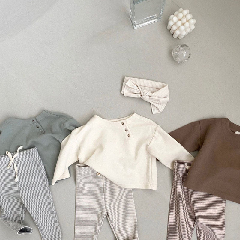 【BABY&KID】無地シンプルトップスSK012807