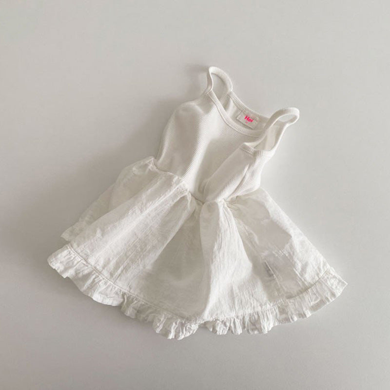 【BABY&KID】夏新作 無地キャミワンピースSK081610