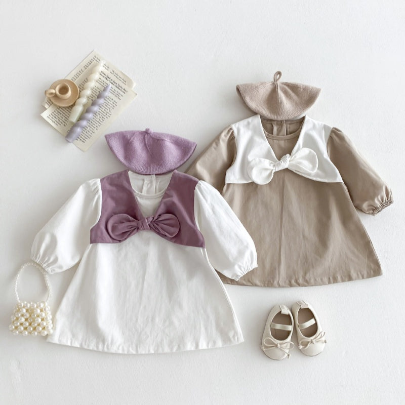 【BABY&KID】蝶結び付きワンピースSK050804