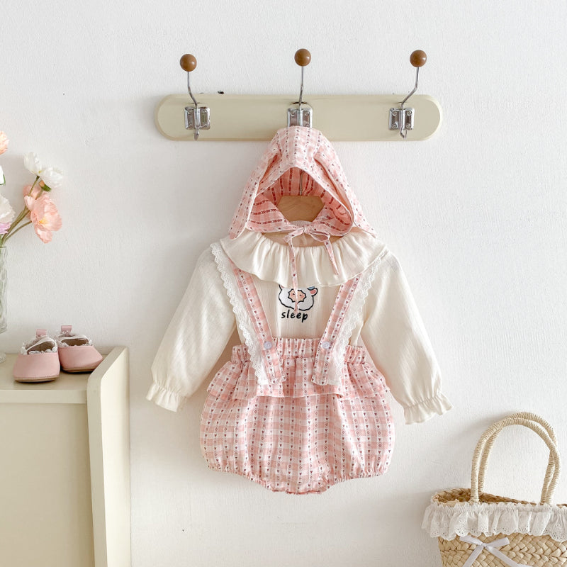 【BABY】ハートサロペット&キャラTシャツSK092523