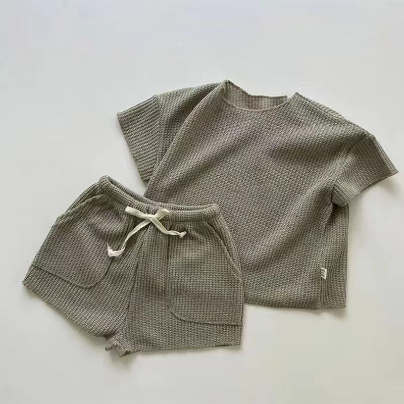 【BABY&KID】夏新作 カジュアル半袖セットアップSK091208