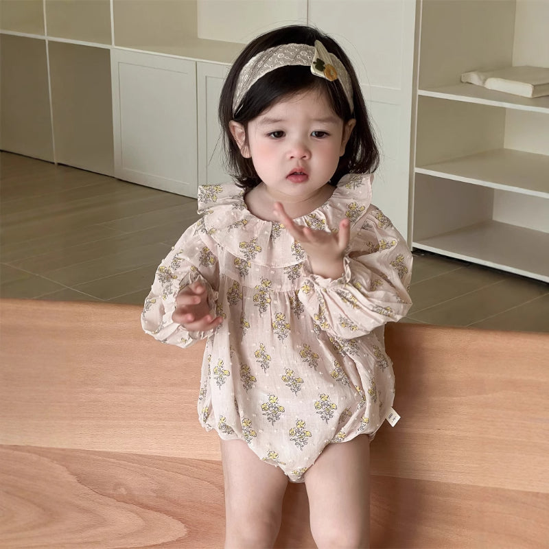 【BABY】小花柄ロンパースSK100805