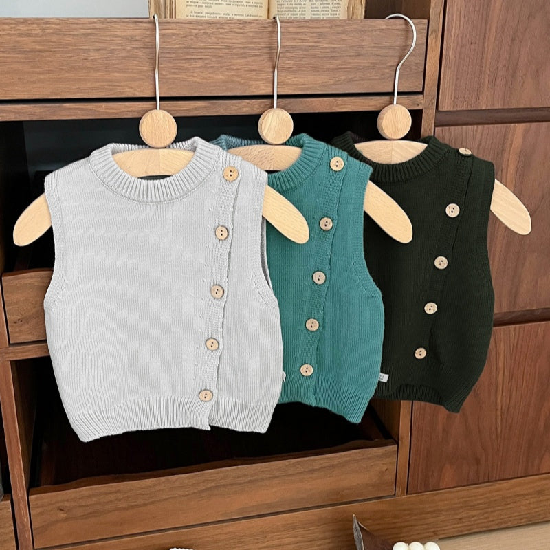 【BABY&KID】無地ニットベストSK101832
