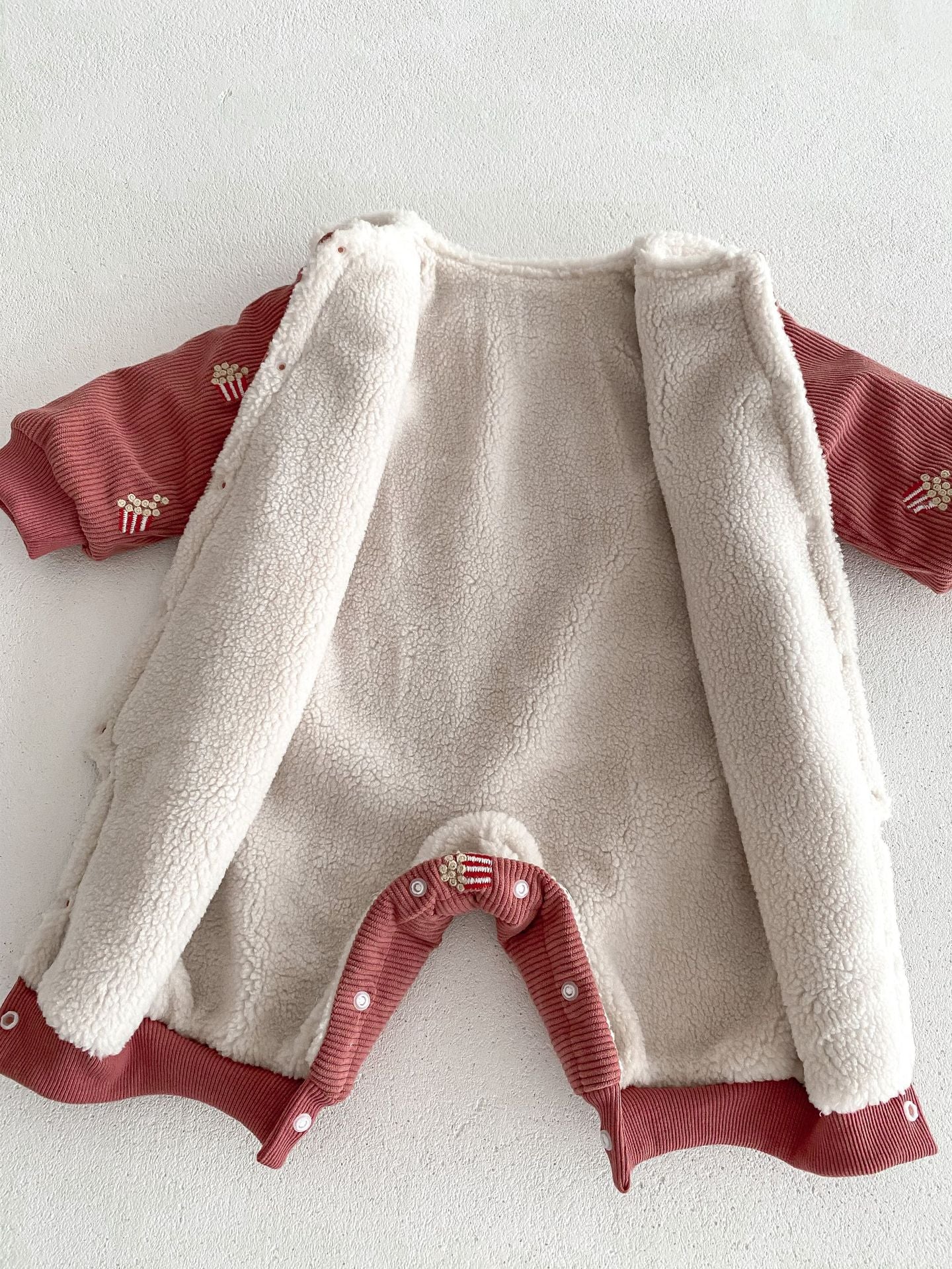 【BABY&KID】ナチュラルコーデュロイ暖かいロンパースSK022303