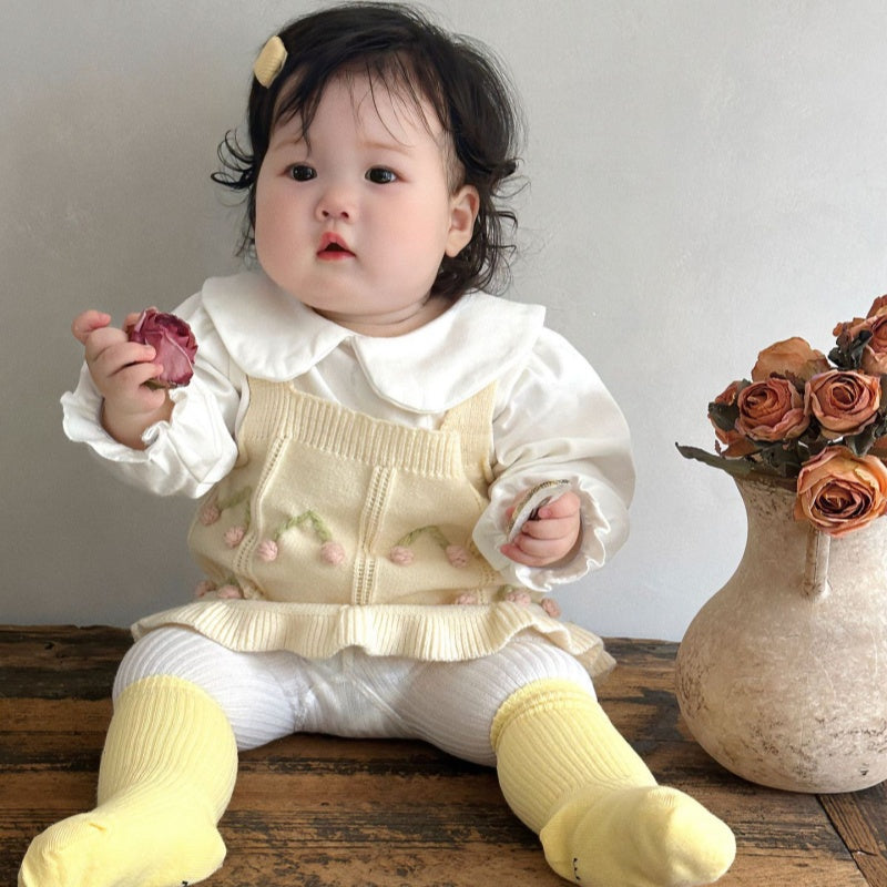 【BABY&KID】ポンポン付きニットベストSK101828