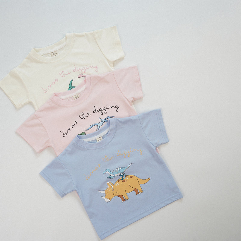 【BABY&KID】夏新作 恐竜プリント半袖TシャツSK091623