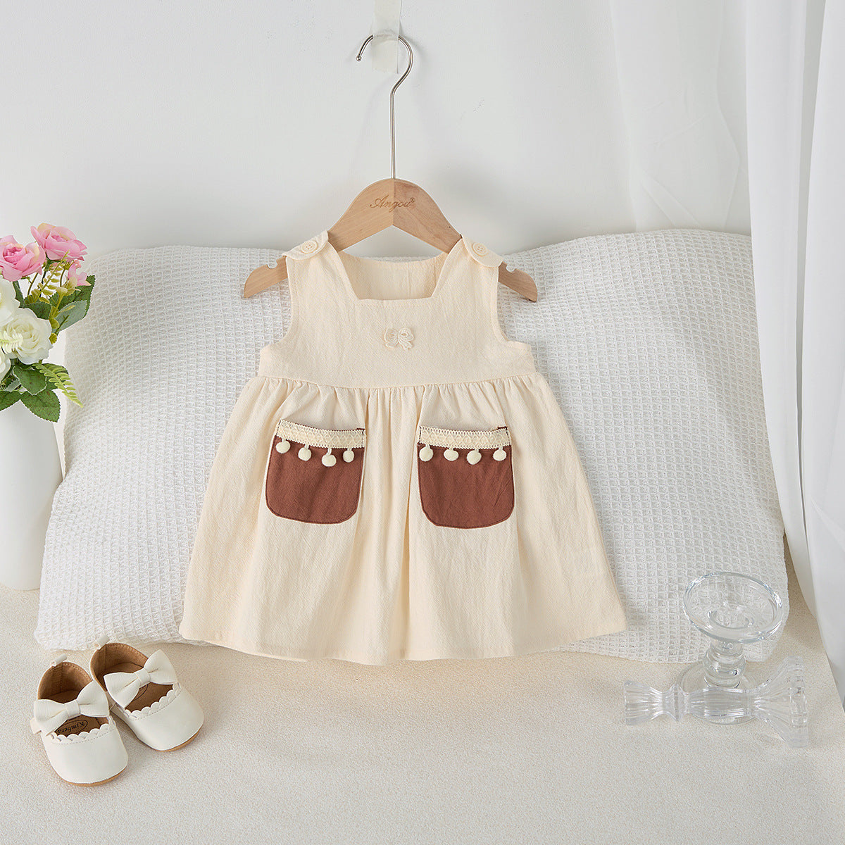 【BABY&KID】夏新作 ノースリーブレトロワンピースSK062313