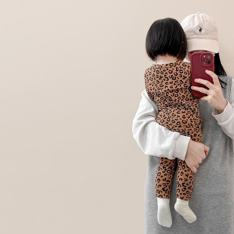 【BABY&KID】おしゃれレオパードセットアップSK102022