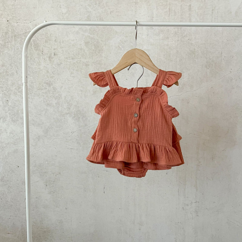 【BABY】夏新作 小飛袖キャミソールセットアップSK072512