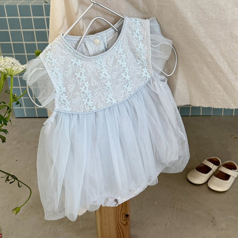 【BABY】夏新作 スイートチュールロンパーススカートSK092609