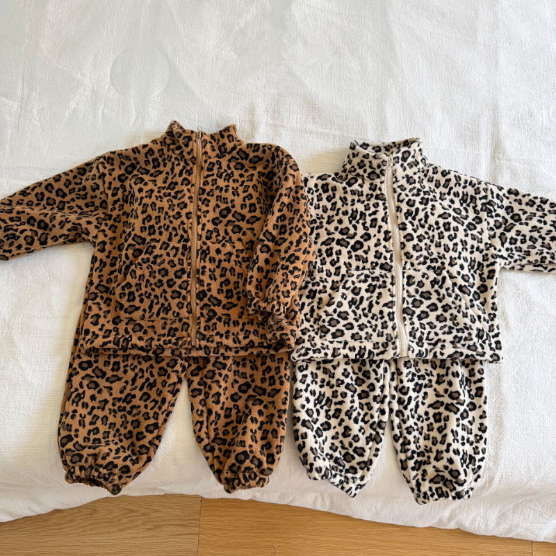 【BABY&KID】冬新作 レオパードフリースアウターSK102030