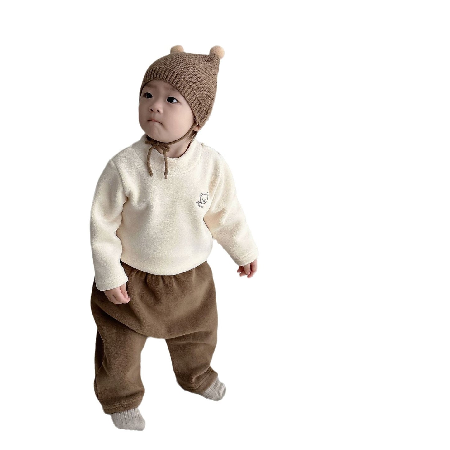 【BABY&KID】カジュアルクマロゴオシャレトレーナーSK11535