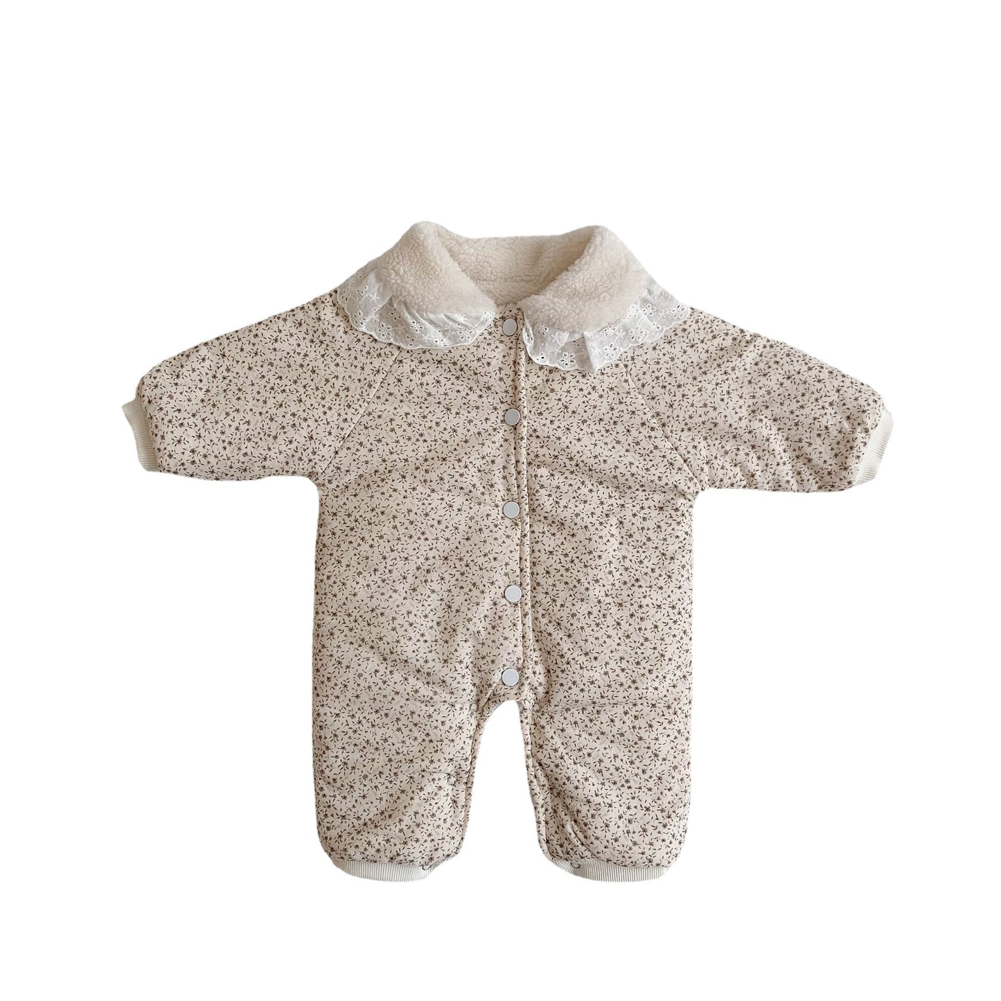 【BABY&KID】レース襟暖かいロンパースSK022304