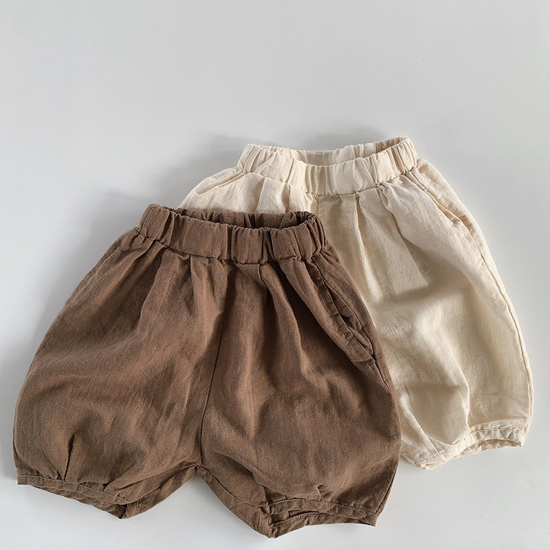 【BABY&KID】夏新作 コットンリネンバルーンパンツSK080805