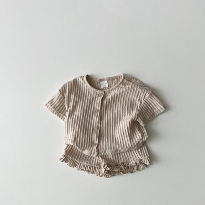 【BABY&KID】夏新作 半袖カーディガンセットアップSK091209