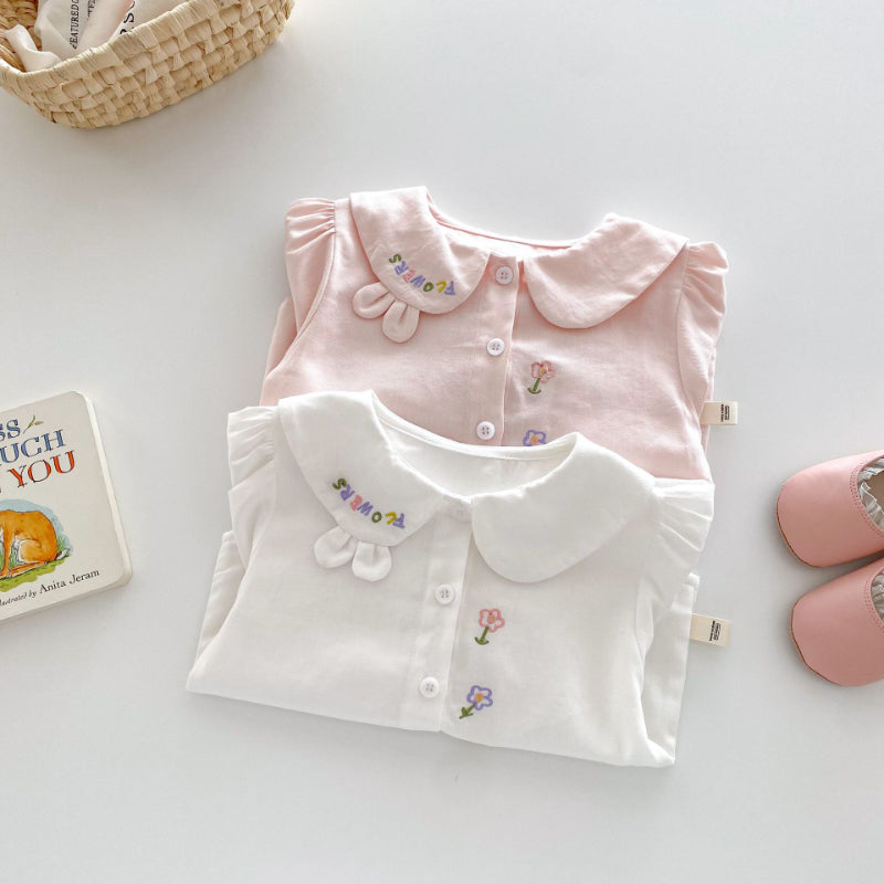 【BABY&KID】可愛い刺繍ブラウスSK100312