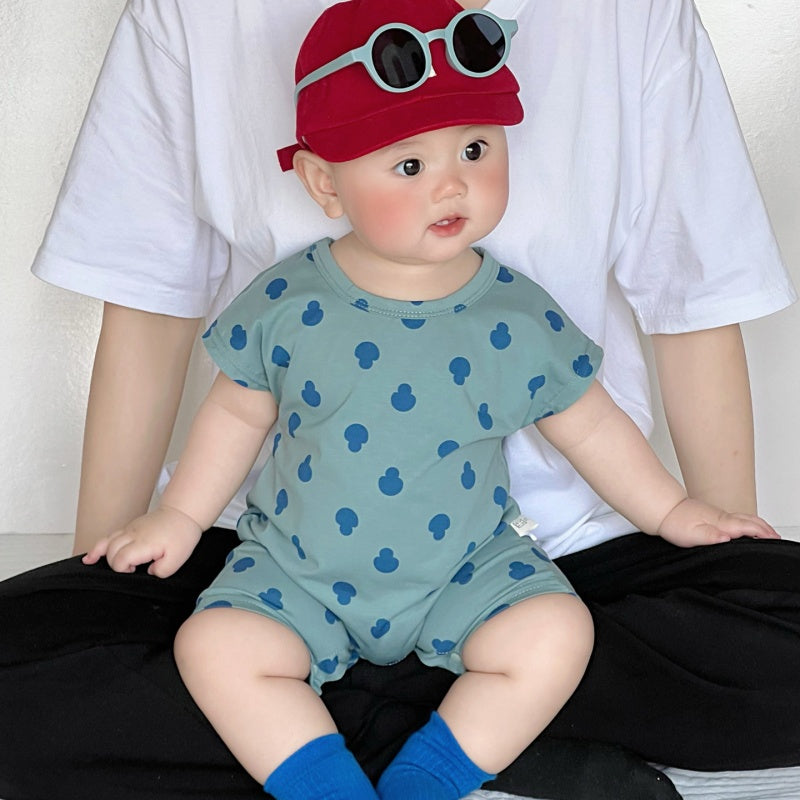 【BABY】夏新作 キャラクター総柄カバーオールSK091702
