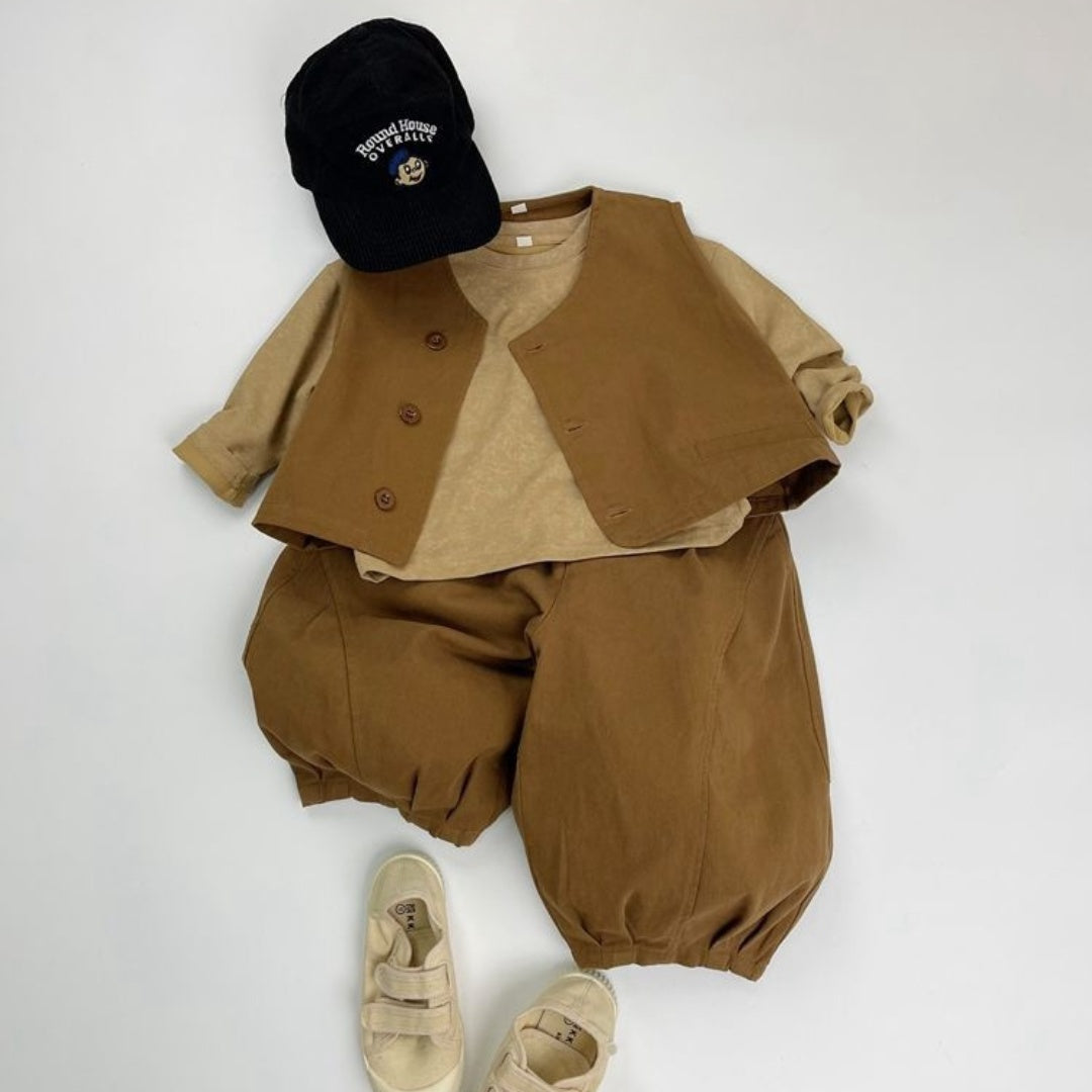 【BABY&KID】カジュアル無地ルーズパンツSK022109