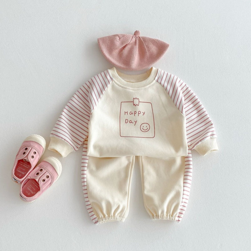 【BABY&KID】HAPPY DAY可愛いセットアップSK032208
