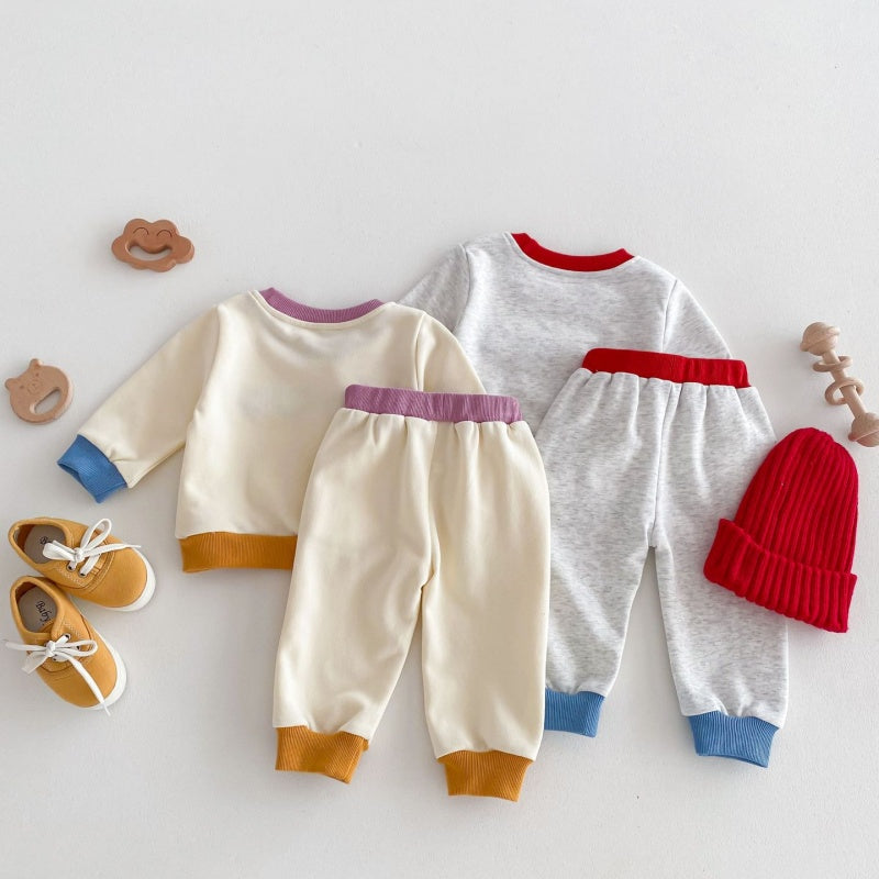【BABY&KID】カラーベアー可愛いセットアップSK032201