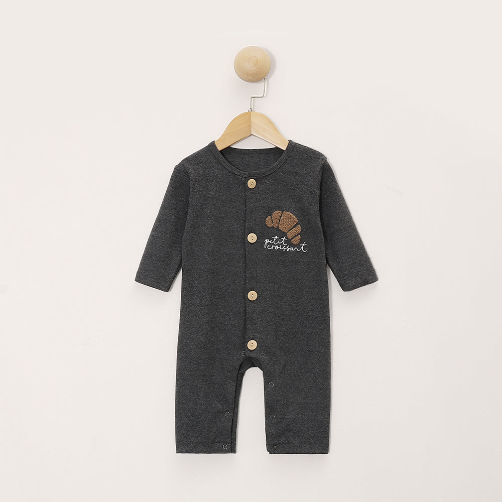 【BABY&KID】北欧風 パン柄オールインワンSK012521