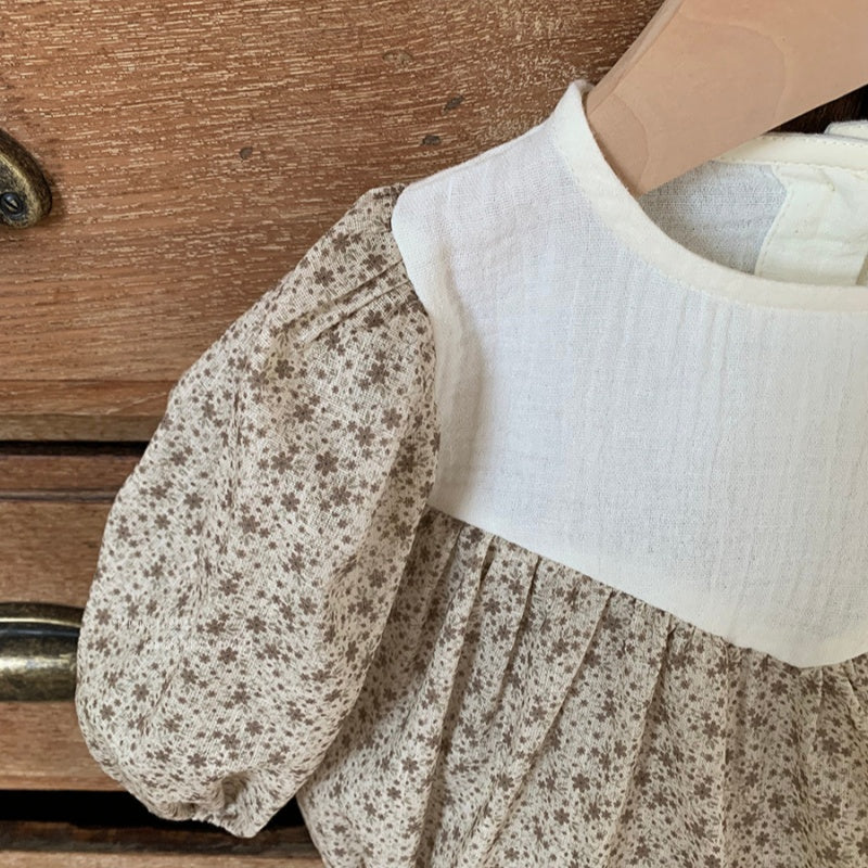 【BABY-予約限定】ガーリー小花柄ロンパースSK101210