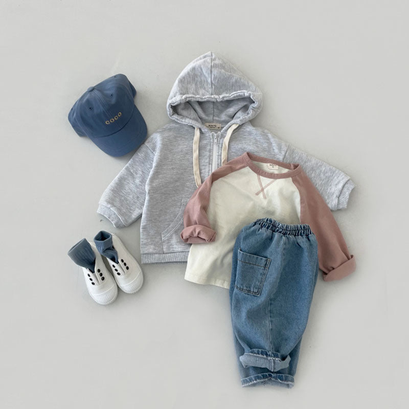 【BABY】シンプル配色TシャツSK102006