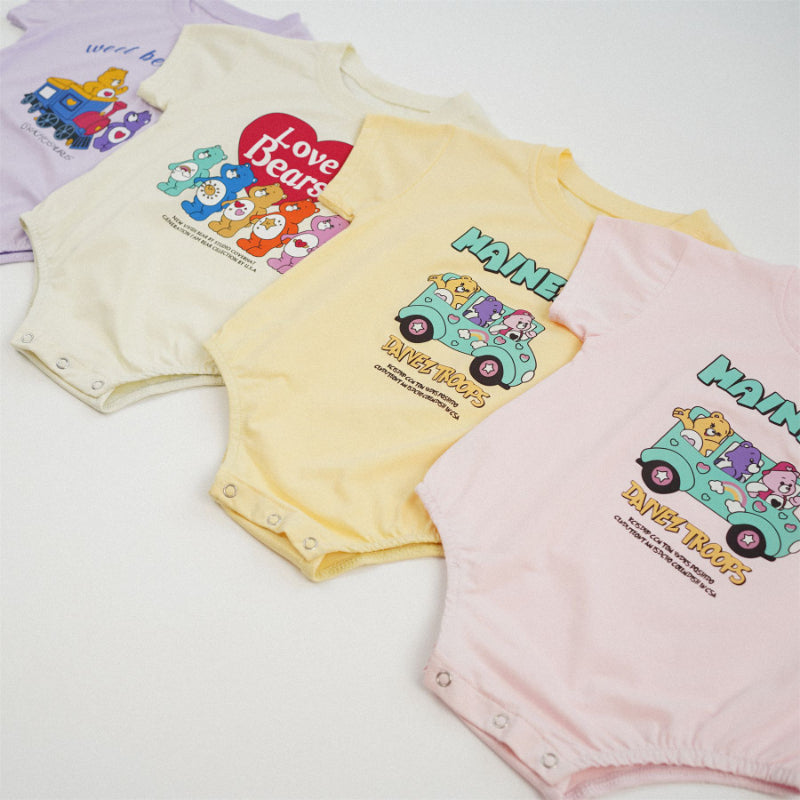 【BABY】夏新作 LOVE BEARSロンパースSK082201