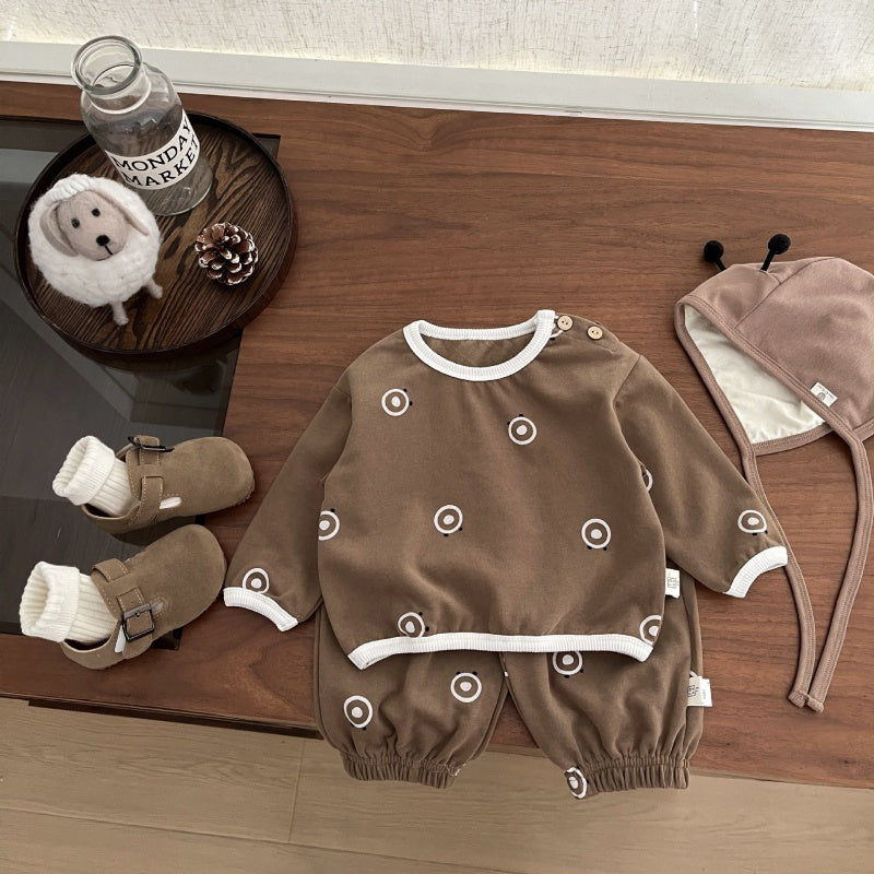 【BABY&KID】くまフェイス柄セットアップSK101820