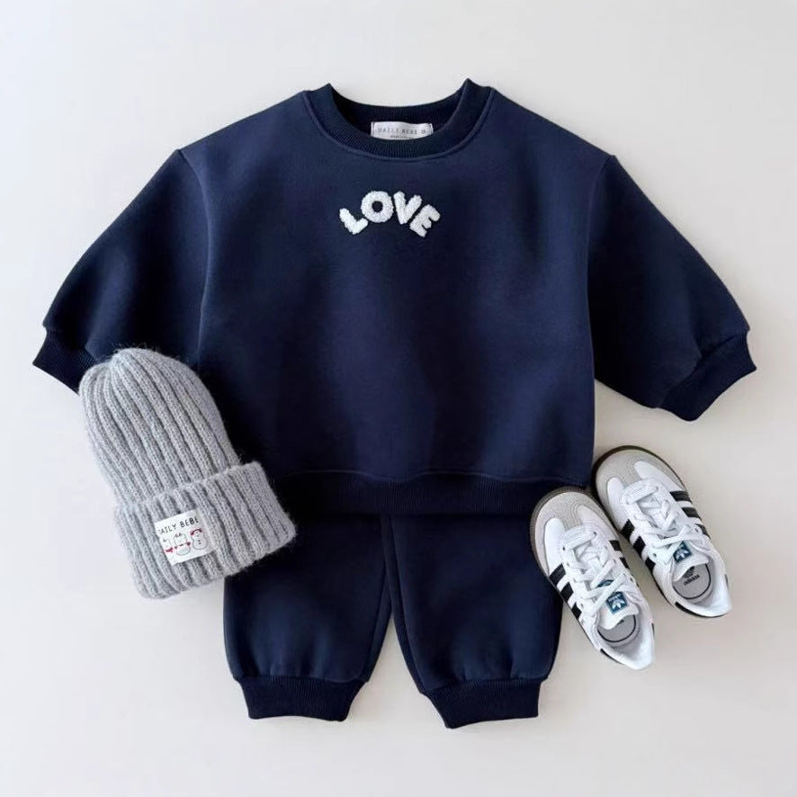 【BABY&KID】LOVE オシャレセットアップSK030303