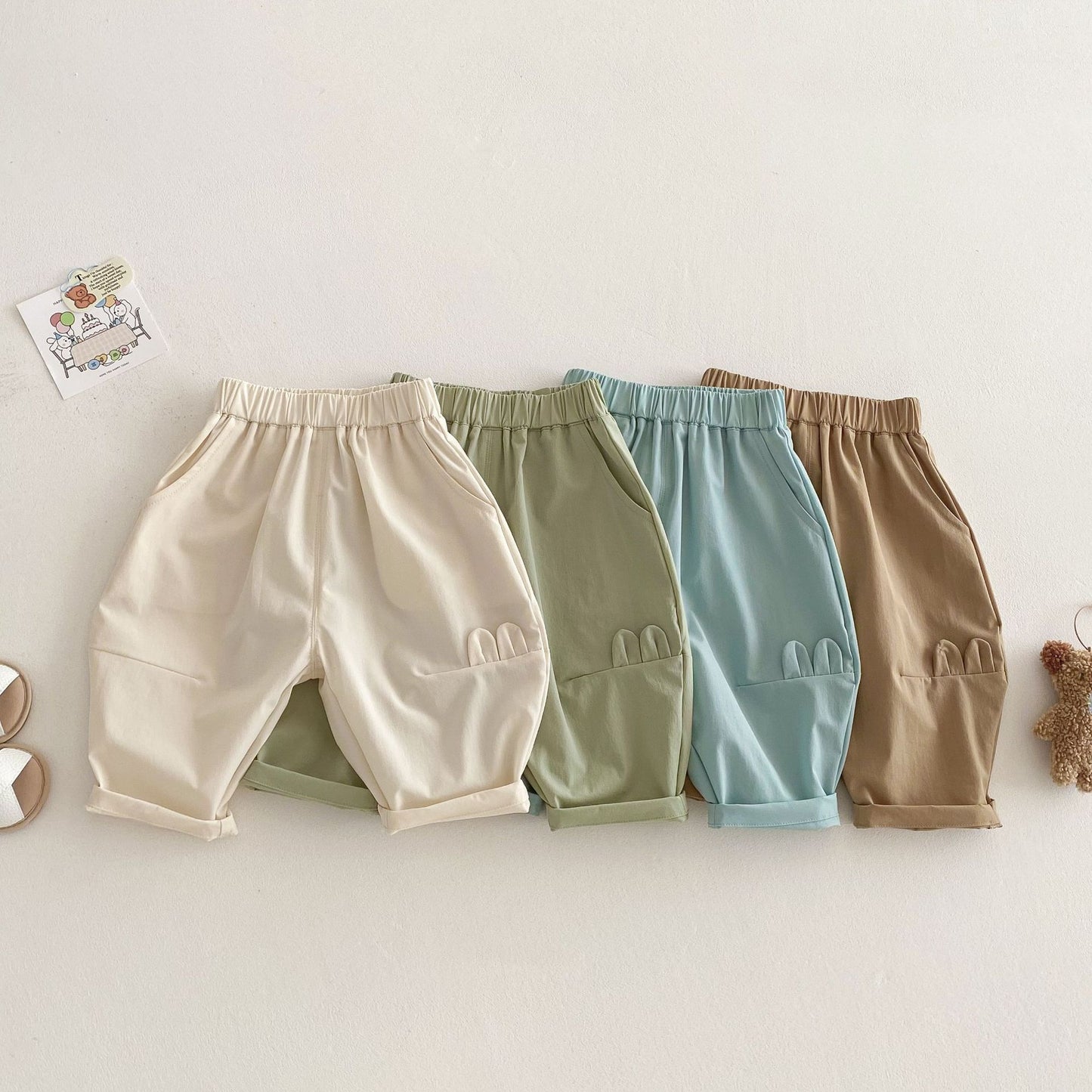 【BABY&KID】夏新作 パステルカラールーズパンツSK062319