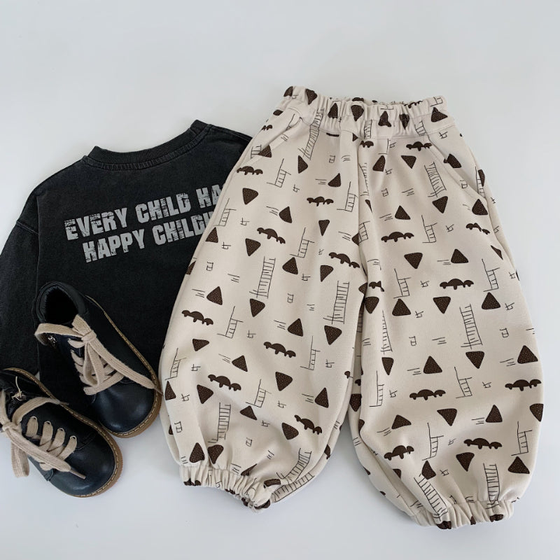 【BABY&KID】カートゥーンプリントスポーツパンツSK100526