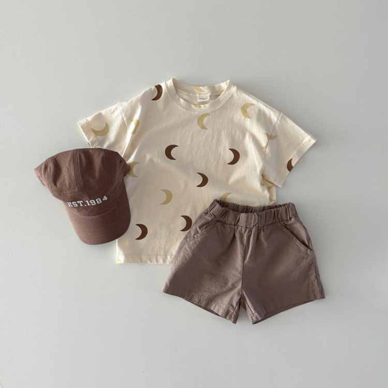 【BABY】夏新作 月総柄TシャツSK091723
