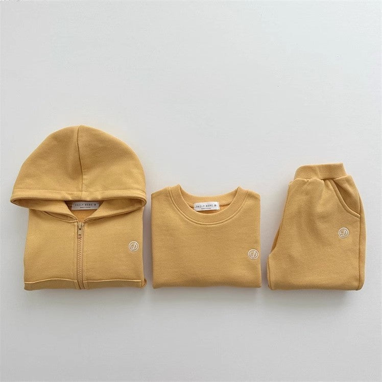 【BABY&KID】無地カジュアルセットアップSK023107