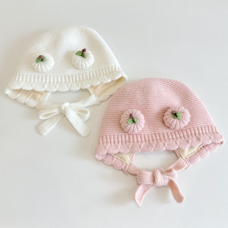【HAT】ダブルパンプキン波型ニット帽子SK101606