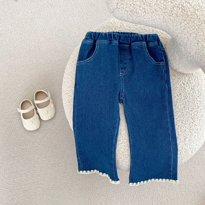 【BABY&KID】デニムベスト、ストレートデニムパンツSK100635