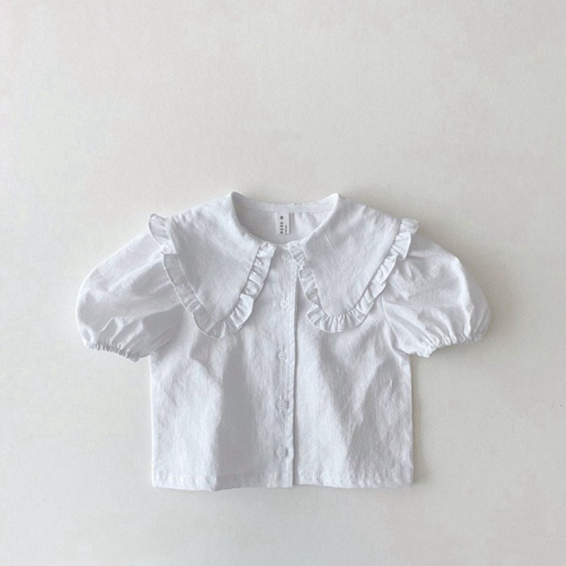 【BABY&KID】夏新作 韓国風シンプルコットンシャツSK082721