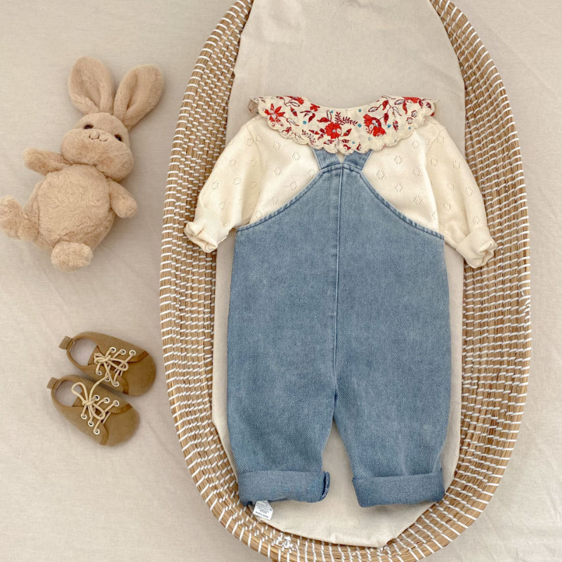 【BABY&KID】ポケット付きデニムサロペットSK100743