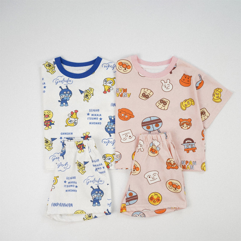 【BABY&KID】夏新作 総柄キャラクターセットアップSK091621