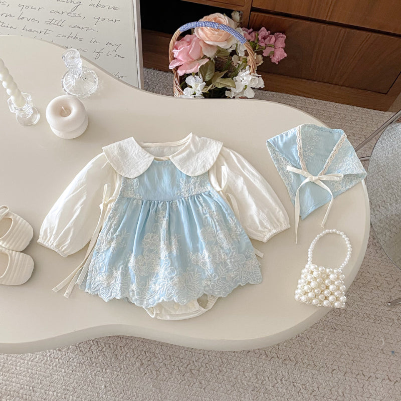 【BABY】プリンセス風ロンパースセットSK092509
