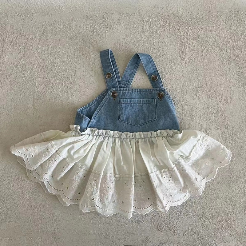 【BABY】夏新作 クマの刺繍ワンピースSK072515
