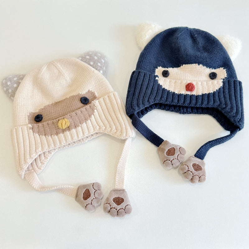 【HAT】フクロウ耳あて帽子SK101604
