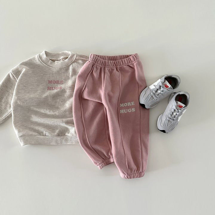 【BABY&KID】MORE HUGSカートゥーンベア長袖セットアップSK023105