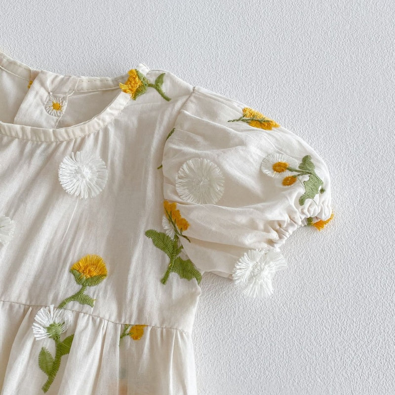 【BABY】夏新作 デイリー刺繍ロンパースSK061815