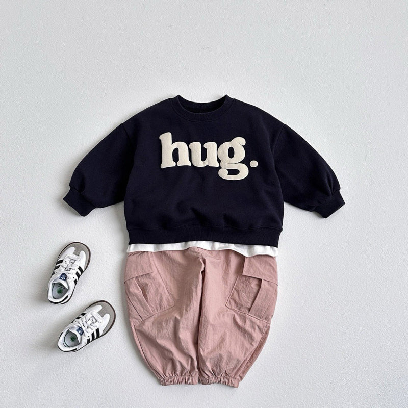 【BABY&KID】HUGロゴクルーネックスウェットSK101552