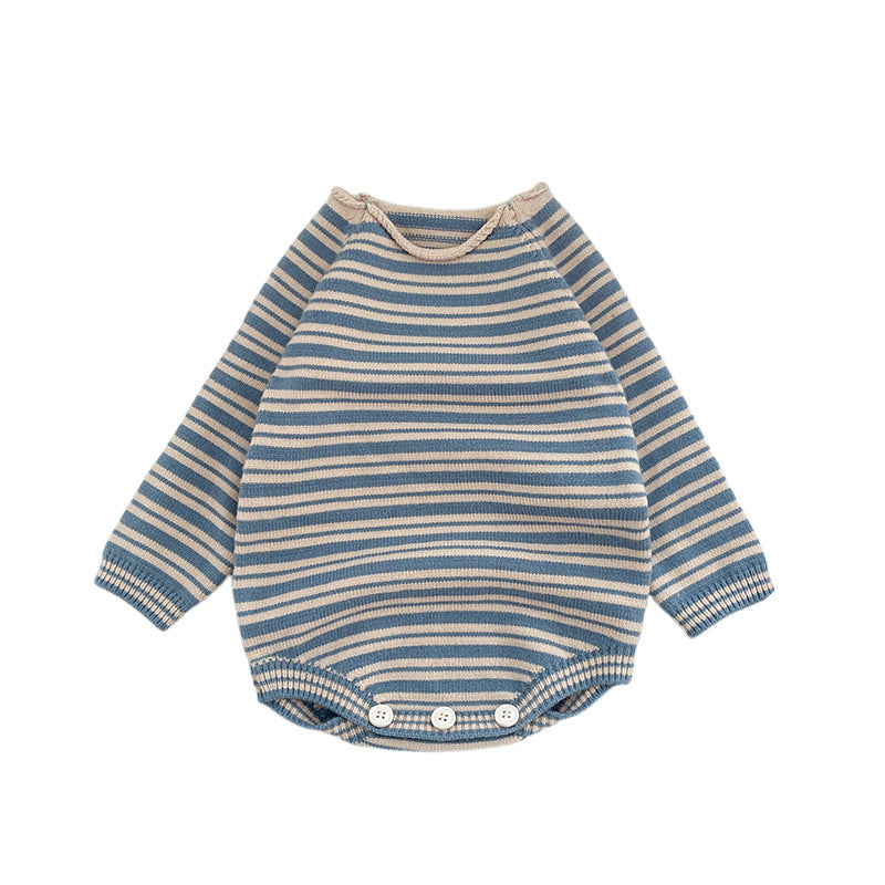 【BABY】ベーシックボーダーロンパースSK023005
